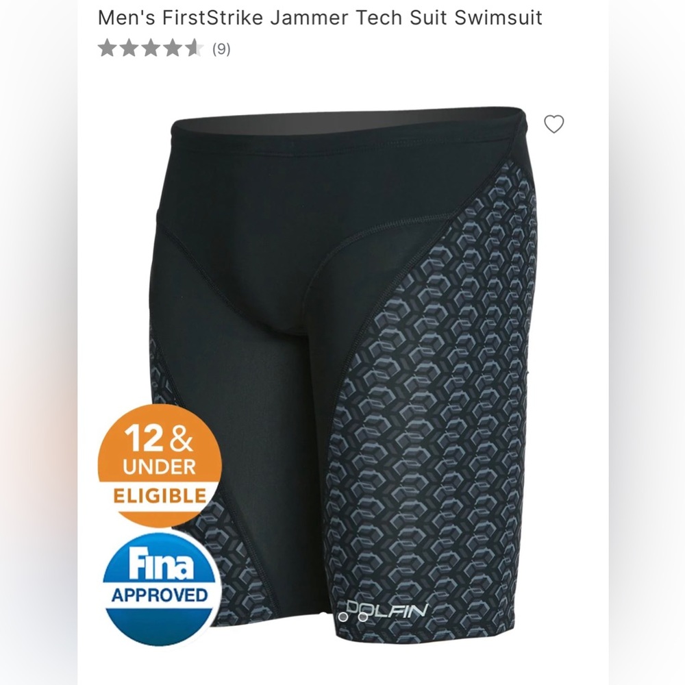 Dolfin Mens FirstStrike jammers tech suit.